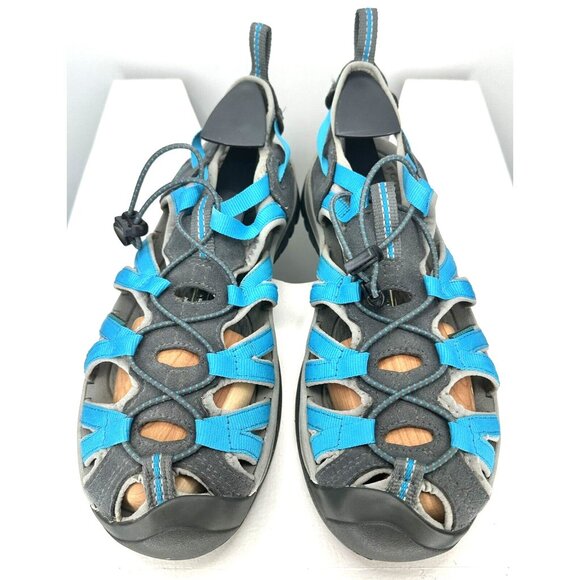 Keen Whisper Sport Sandals Hiking Waterproof Shoes Aqua Teal Blue Womens Size 10 - Picture 3 of 13
